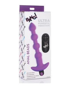 Bang! Contas anais vibratórias de silicone 28X com controle remoto