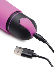 Charger l&#39;image dans la visionneuse de la galerie, Bullet vibrant puissant XL avec manchon en silicone ondulé amovible - Violet
