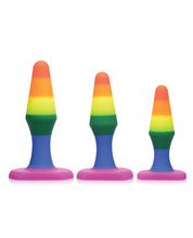 Load image into Gallery viewer, Vibrant Silicone Anal Training Trio Set
