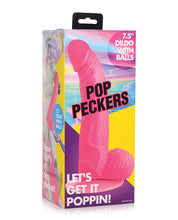 Charger l&#39;image dans la visionneuse de la galerie, Dildo Purple Pop Peckers 7,5&quot; avec boules
