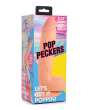 Load image into Gallery viewer, Purple Pop Peckers 8.25&quot; Dildo with Balls
