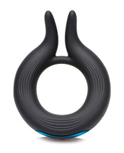 Load image into Gallery viewer, Trinity Men 10x Cock Viper Dual Stimulation Silicone Cock Ring - Black
