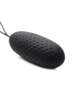 Ultimate 28X Textured Silicone Egg with Remote - Black