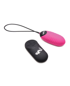 Fjärrstyrd 28X Pink Silikon Swirl Egg Vibrator