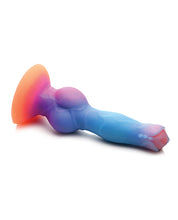 Load image into Gallery viewer, Galactic Glow Alien Dildo - Silicone Fantasy Toy with Knot and Pulsating Colors
