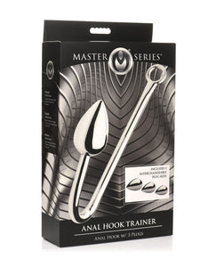 Master Series Anal Hook Trainer w/3 Plugs - Silver