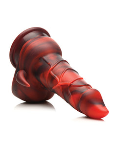 Demonic Delight: Horned Devil Silicone Dildo