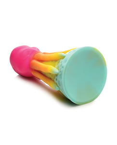 Rainbow Kraken Silicone Dildo - Thick Textured Pleasure Toy