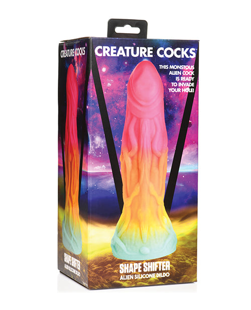 Multicolor Alien Shapeshifter Silicone Dildo - Textured Pleasure Toy