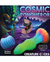 Load image into Gallery viewer, Galactic Glow Alien Creature Silicone Dildo - Colorful and Textured Experience
