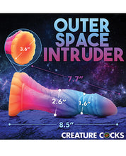 Load image into Gallery viewer, Galactic Glow Alien Creature Silicone Dildo - Colorful and Textured Experience
