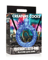 Poseidons Octo Fantasy Silikon Penisring - Lebhaftes Blau