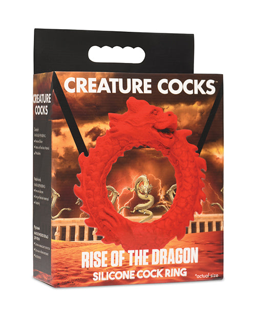 Crimson Dragon Silicone Enhancement Ring for Ultimate Pleasure