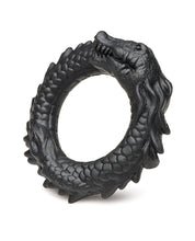 Load image into Gallery viewer, Caiman Smile Silicone Cock Ring - Black Adventure Fun
