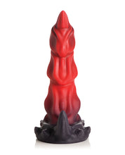 Indlæs billede i gallerifremviser, Crimson Scorpion Silikone Dildo med Glitrende Detaljer
