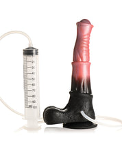 Load image into Gallery viewer, Centaur Fantasy Squirting Silicone Dildo - Black/Peach
