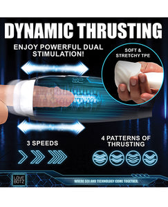 The Ultimate Thrusting and Vibrating Male Masturbator - Black