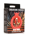 Beast Mode Red Silicone Cock Ring - Unleash Your Inner Animal