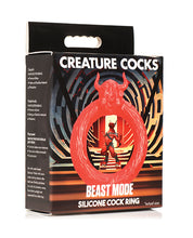 Load image into Gallery viewer, Beast Mode Red Silicone Cock Ring - Unleash Your Inner Animal
