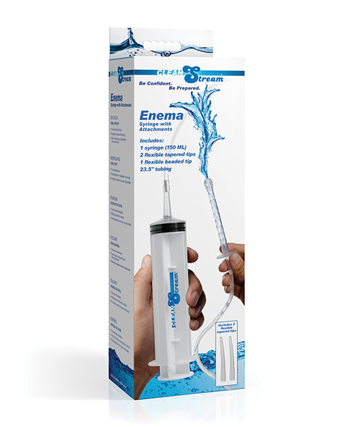 Jeringa de enema Cleanstream con accesorios