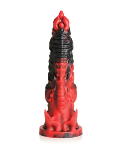 Mephisto's Inferno Siliconen Dildo - Zwart/Rood