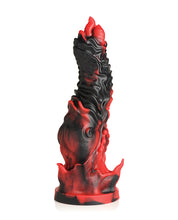 Load image into Gallery viewer, Mephisto&#39;s Inferno Silicone Dildo - Black/Red
