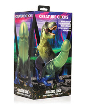 Load image into Gallery viewer, Dino Delight: Glittering Silicone Dinosaur Dildo with Suction Base
