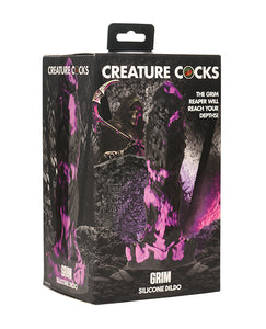 Dildo en silicone Grim Reaper's Delight - Noir & Violet