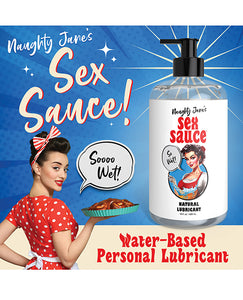 Naughty Jane's All-Natural Sex Sauce Lubricant - oz