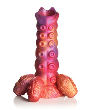 Afbeelding laden in Galerijviewer, Fantasy Ovipositor Silicone Dildo met Eiafscheiding - Levendig Multikleur Ontwerp
