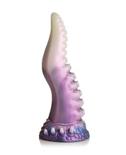 Load image into Gallery viewer, Galactic Tentacle Silicone Dildo - Cosmic Purple &amp; White
