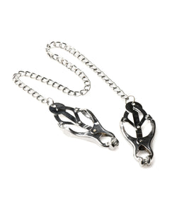 Tyrant Spiked Clover Nipple Clamps Intense Silver Edition