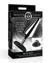 Plug anal en métal et silicone Master Series Butt Slut - Métal/Noir