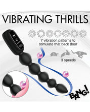 Load image into Gallery viewer, Bang! Digital Silicone Anal Beads - Black
