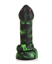 Lataa kuva gallerian katseluohjelmaan, Python Fantasy Silikoni Dildo - Musta/Vihreä
