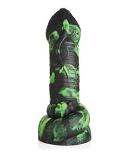 Ladda bilden i Galleri Viewer, Python Fantasy Silikon Dildo - Svart/Grön
