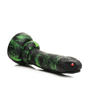 Load image into Gallery viewer, Python Fantasy Silicone Dildo - Black/Green
