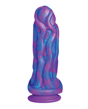 Bild in den Galerie-Viewer laden, Oktopus-inspirierter Fantasy-Silikon-Dildo - Lila/Blau
