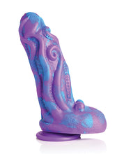 Bild in den Galerie-Viewer laden, Oktopus-inspirierter Fantasy-Silikon-Dildo - Lila/Blau
