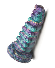 Load image into Gallery viewer, Alien Chrysalis Iridescent Silicone Dildo - Vibrant Multi-Color Design
