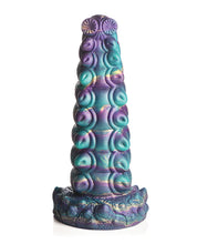 Load image into Gallery viewer, Alien Chrysalis Iridescent Silicone Dildo - Vibrant Multi-Color Design
