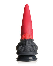 Load image into Gallery viewer, Mythical Beast Silicone Dildo - Fiery Red and Black
