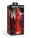 Infernal Creature Cock Silicone Dildo - Crimson & Obsidian