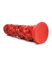 Indlæs billede i gallerifremviser, Infernal Creature Cock Silikone Dildo - Crimson &amp; Obsidian
