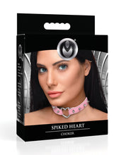 Ladda bilden i Galleri Viewer, Spiked Heart Choker från Master Series Jewelry
