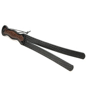 Carregue a imagem no visualizador da Galeria, Flogger Tawse Escocês Clássico - Chicote Preto/Marron
