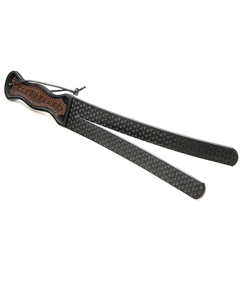 Flogger Tawse Escocês Clássico - Chicote Preto/Marron