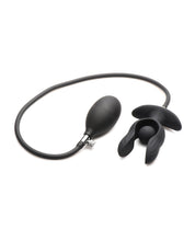 Carregue a imagem no visualizador da Galeria, Master Series Dark Pearl Inflatable Vibrating Butt Plug w/Remote Control - Black
