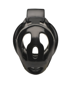 Ultimate Black Double Ring Chastity Cage for Beginners