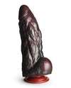 King Kong Monstru Dildo din Silicon - Roșu/Gri